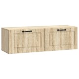 vidaXL Oglindă TV montată pe perete Stejar Sonoma 98 x 31 x 30 cm 899407