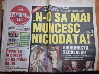 ziarul evenimentul zilei decembrie 1999 foto