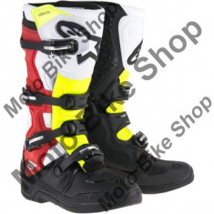 MBS Cizme motocross Alpinestars Tech 5, negru/rosu/galben, 9=43, Cod Produs: 34101538PE foto