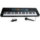 Orga electronica cu 54 clape si 12 melodii Demo, Ecran LED &amp; Microfon, USB