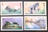 Hong Kong 1997, poduri, arhitectura, cladiri, serie 4v.,MNH