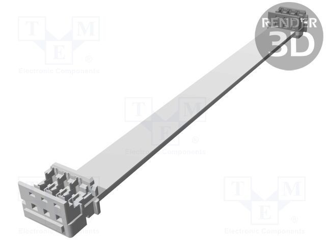 Cablu panglică MOLEX Pas pini 1,27mm 0,1m PIN 6