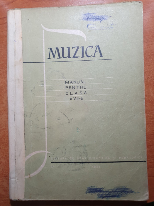 manual muzica pentru clasa a 8-a - din anul 1959