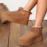 Cumpara ieftin Ghete camel imblanite cu talpa groasa LT33-43 112