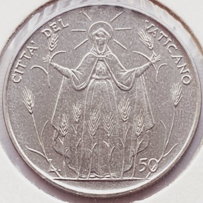 3116 Vatican 50 Lire 1968 Pavlvs VI (FAO) km 105 foto