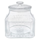 Borcan Sticla, Model Home Made, Capacit 2.4L, Transparent, Cu Capac, Oem