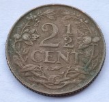 309. Moneda Curacao 2 1/2 cents 1947 (Tiraj 500.000 buc), America Centrala si de Sud