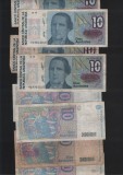 Argentina 10 australes 1985(91) F-VF pret pe bucata