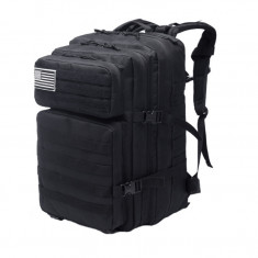 Rucsac army MBrands, Laptop de 17.3 ,impermeabil, steag USA, 50L - Negru