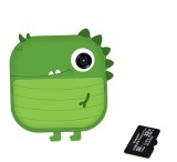 Pachet: Card memorie 32 Gb + Camera foto-video pentru copii, THD Pixels M2, imprimanta termica, obiectiv frontal 18 megapixeli, obiectiv selfie, verde