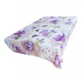 Cumpara ieftin Fata de masa pentru 12 persoane, Flori de Lavanda, bumbac 100%, 250x150cm, multicolor