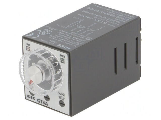 Timer DPDT 0,1s-180h 24VAC