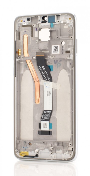 LCD Xiaomi Redmi Note 8 Pro, Alb + Rama