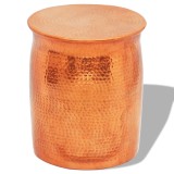 Cumpara ieftin Scaun/masă laterală, aluminiu bătut la ciocan, cupru/alamă