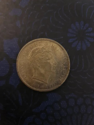 Moneda cu Regele Carol I 1880 foto