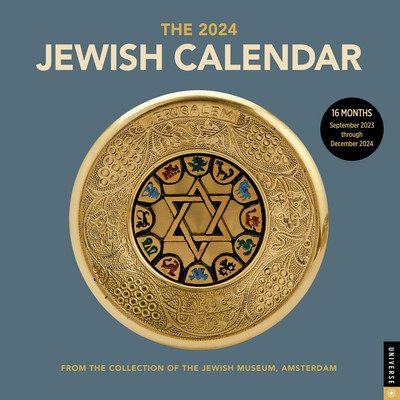 The Jewish Calendar 2023-2024 (5784) 16-Month Wall Calendar foto