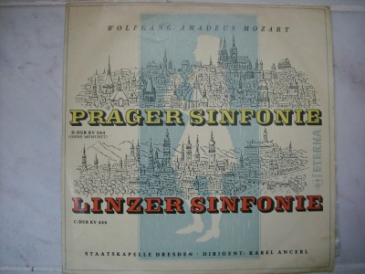 Mozart-Prager Sinfonie - Linzer Simfonie vinil foto