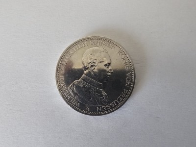 Germania 5 Mark 1913 Argint are 28 gr.Impecabila foto