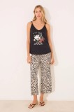 Women&#039;secret pijamale de bumbac MICKEY culoarea negru, bumbac, 3139914