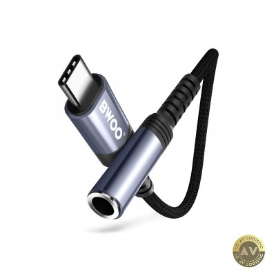 Adaptor Audio USB-C - 3.5mm BWOO BZ47 Negru foto