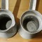 IBRIC CAFEA ALUMINIU , VOLUM 2 CESTI MARI DE CAFEA . 2 BUCATI , INUTILIZABILE !!