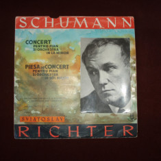 DISC VINIL - SCHUMANN - CONCERT PT PIAN SI ORCHESTRA CU S. RICHTER