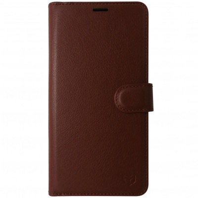 Husa tip carte cu stand Techsuit, aspect piele maro, pentru Honor Magic 6 Lite foto