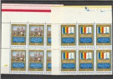 ROMANIA 1978 LP 971- 60 ANI DE LA FORMAREA FORMAREA STATULUI NATIONAL UNITAR ROMAN BLOC DE 6 TIMBRE COLT DE COALA MNH