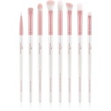 Luvia Cosmetics Prime Vegan All Eye Want set perii machiaj pentru ochi Candy (Pearl White / Rose) 8 buc