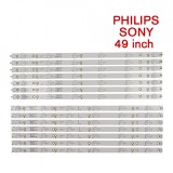 Barete led Philips, Sony 49&quot; 49PUS6401, LB49016, GJ-2K16-490-D712-P5-L/R 14 bare, Oem