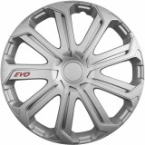 Set capace roti auto Cridem Evo 4buc - Argintiu - 14&#039;&#039; Garage AutoRide