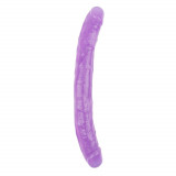 Dildo Dublu Erotic Moments PVC Mov 32 cm, Chisa Novelties