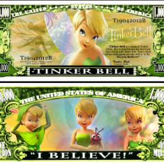 !!! SUA = FANTASY NOTE (TJ6) = DESENE ANIMATE : TINKER BELL - 2014 - UNC