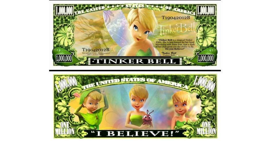 SUA = FANTASY NOTE (TJ6) = DESENE ANIMATE : TINKER BELL - 2014 - UNC ...
