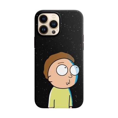 Husa compatibila cu Apple iPhone 14 Plus model Hi am Morty, Silicon, TPU, Viceversa foto