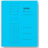 Dosar sina color, carton 230 g/mp, Albastru, set 5 bucati