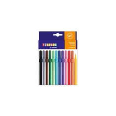 Set 12 Carioci colorate cu varful subtire Playbox