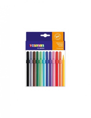 Set 12 Carioci colorate cu varful subtire Playbox foto