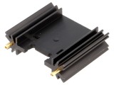 Radiator Extrudat Negru TO220 TO3P 38.1x45x12.7mm