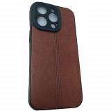 Husa Apple iPhone 14 Pro 6.1 Silicon Brown Leather