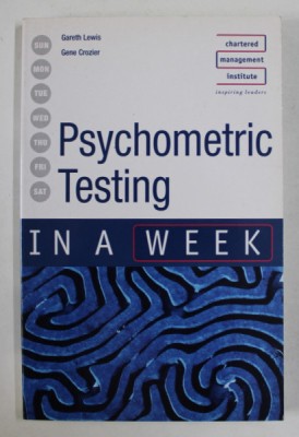 PSYCHOMETRIC TESTING by GARETH LEWIS and GENE CROZIER , 2005 foto