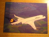 QW28 - Tematica aviatie 7 - Lufthansa - Candair Jet CL - 600, Necirculata, Printata