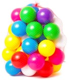 Mingiute Colorate Plastic 40 Piese Diametru 8cm Set Bile pentru Copii peste 12 Luni