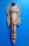 LM - Masca africana din lemn - vintage - lucrata manual