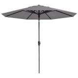 Madison Umbrelă de soare Paros II Luxe, gri deschis, 300 cm