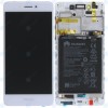 Huawei Honor 6C (DIG-L01, DIG-L21HN) Capac frontal al modulului de afișare + LCD + digitizer + baterie (sigla Honor) auriu 02351FUU