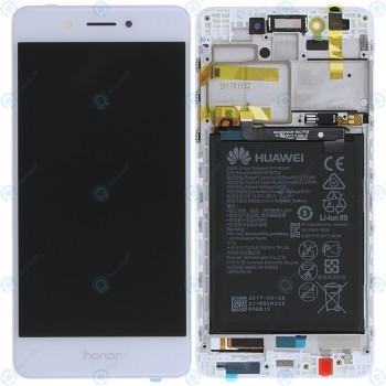Huawei Honor 6C (DIG-L01, DIG-L21HN) Capac frontal al modulului de afișare + LCD + digitizer + baterie (sigla Honor) auriu 02351FUU foto