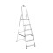 Scara aluminiu DRALD6, 1 x 6 trepte, inaltime 1.8 m, 125 kg