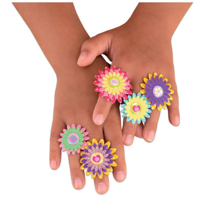 Set creativ - Inele cu floricele PlayLearn Toys foto