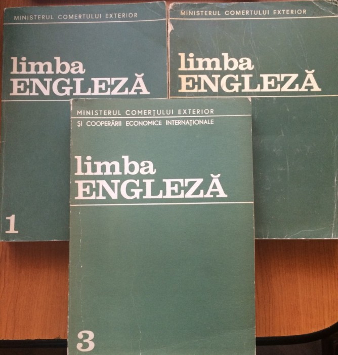 LIMBA ENGLEZA - MINISTERUL COMERTULUI EXTERIOR - Francu Nicolae (3 volume)